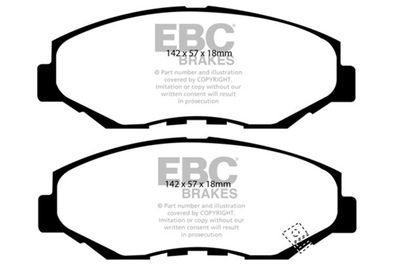 Honda CR-V Brake Pad Sets - Front - EBC - Greenstuff 6000 Series - `02-`04