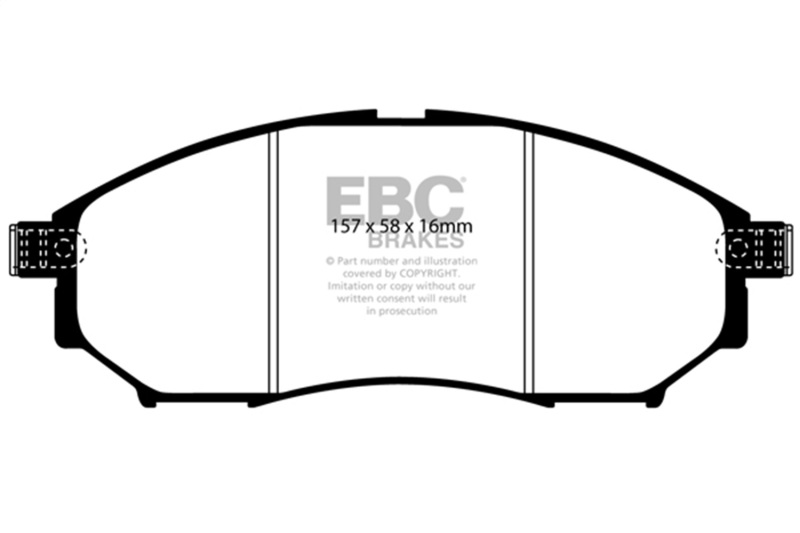 Infiniti FX35 Brake Pads - Front - EBC - Greenstuff 6000 Series - `06-`09
