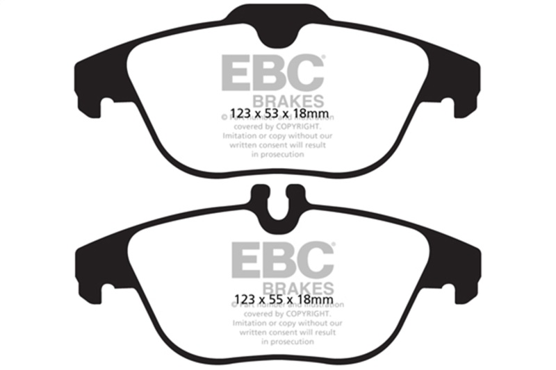 Mercedes-Benz GLK250 Brake Pads - Rear - EBC - Greenstuff - `13-`16