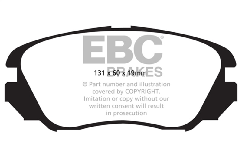 Chevrolet Equinox Brake Pads - Front - EBC - Greenstuff 6000 Series - `10-`27