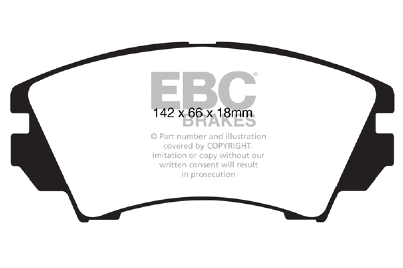 Chevrolet Equinox Brake Pads - Front - EBC - Greenstuff - `10-`27