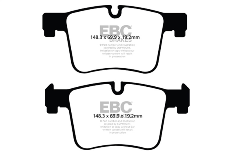 BMW X3 Brake Pads - Front - EBC - Greenstuff 6000 Series - `11-`27