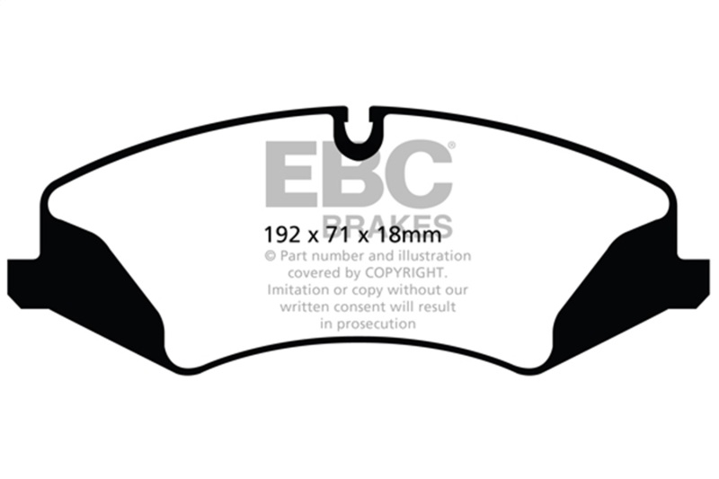 Land Rover LR4 Brake Pads - Front - EBC - Greenstuff 6000 Series Truck/SUV - `14-`27