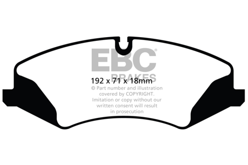 Land Rover LR4 Brake Pads - Front - EBC - Greenstuff 6000 Series Truck/SUV - `14-`27