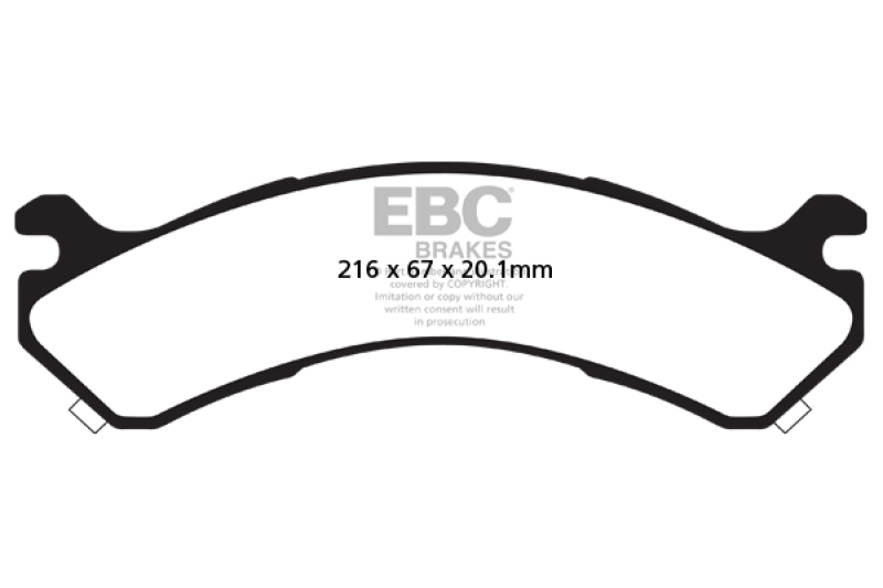 Chevrolet Silverado 3500 Brake Pad Sets - Rear - EBC - Extra Duty - `01-`05