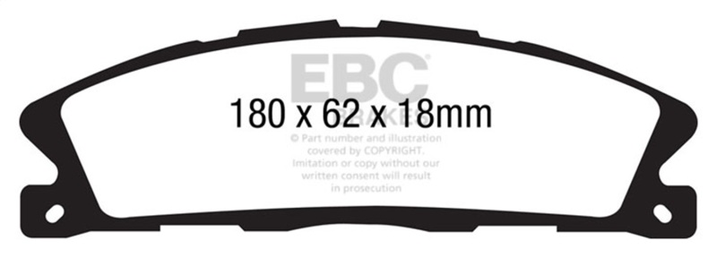 Ford Explorer Brake Pads - Front - EBC - Extra Duty - `13-`27