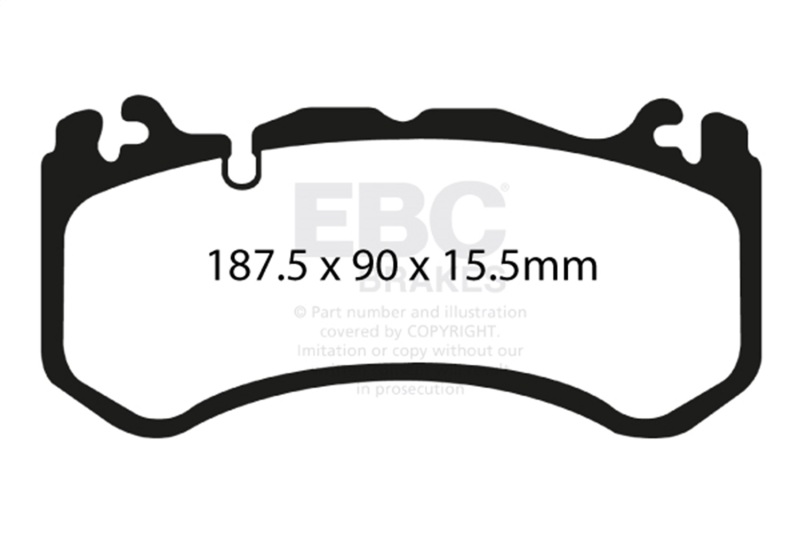 Mercedes-Benz G63 AMG Brake Pads - Front - EBC - Extra Duty - `12-`18