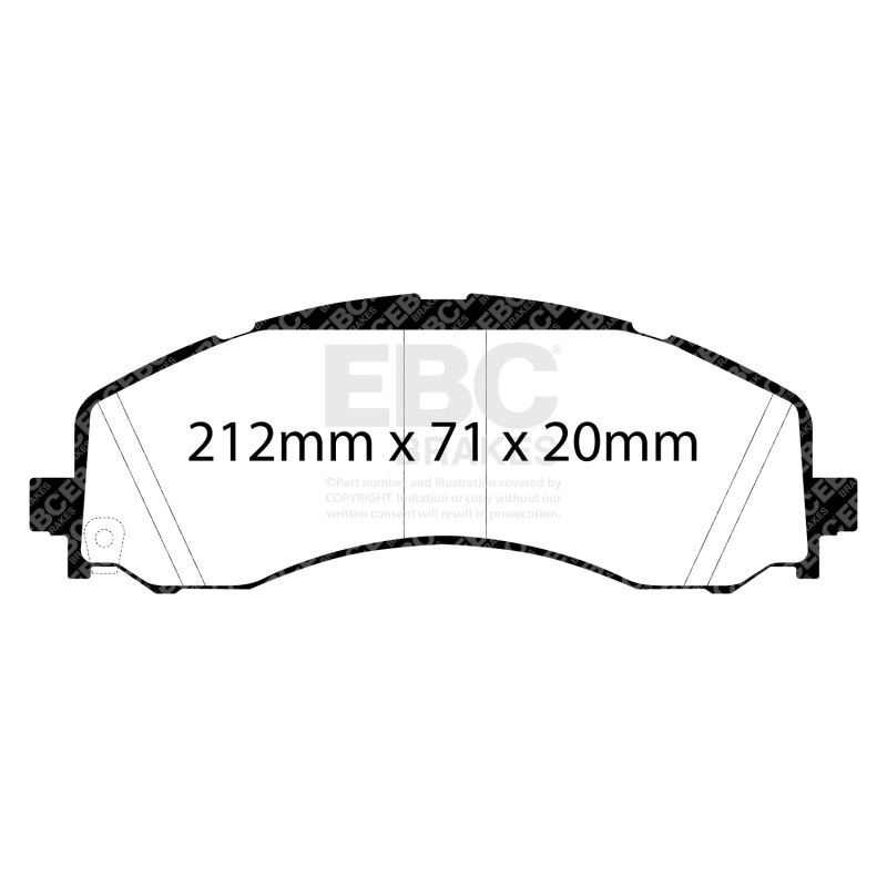 Dodge Ram 3500 Brake Pads - Front - EBC - Extra Duty - `19-`27