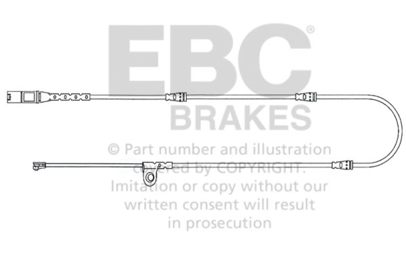BMW X5 Brake Wear Lead Sensor Kit - Front - EBC - For FMSI Pad No. D1294 - `10-`14 BMW X5 Brake Wear Lead Sensor Kit - Front - EBC - For FMSI Pad No. D1294 - `10-`14