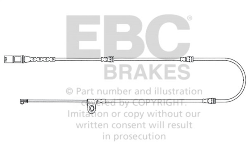 BMW X5 Brake Wear Lead Sensor Kit - Front - EBC - For FMSI Pad No. D1294 - `10-`14