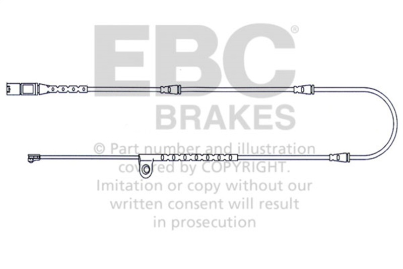 BMW X5 Brake Wear Lead Sensor Kit - Front - EBC - For FMSI Pad No. D1381; Vented; 5 Bolt Holes; 365mm Dia.; 62mm Height; 36mm Thick; 75mm Center Hole Dia. - `10-`14