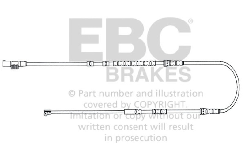 BMW Z4 Brake Wear Lead Sensor Kit - Front - EBC - `10-`16 BMW Z4 Brake Wear Lead Sensor Kit - Front - EBC - `10-`16