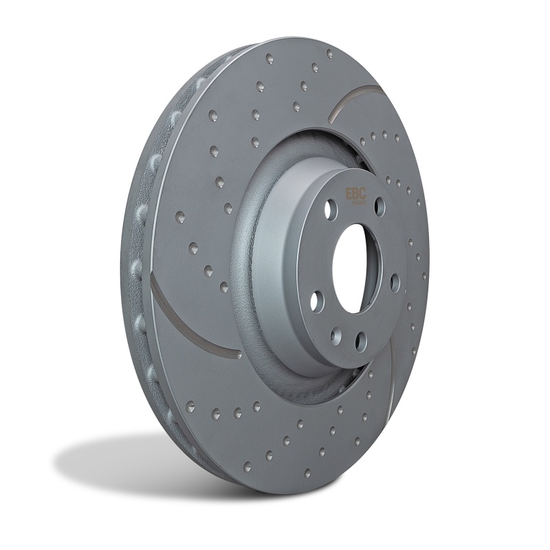 Scion FR-S Brake Rotors (2) - Rear - EBC - 3GD Sport Slotted - Black - `12-`27
