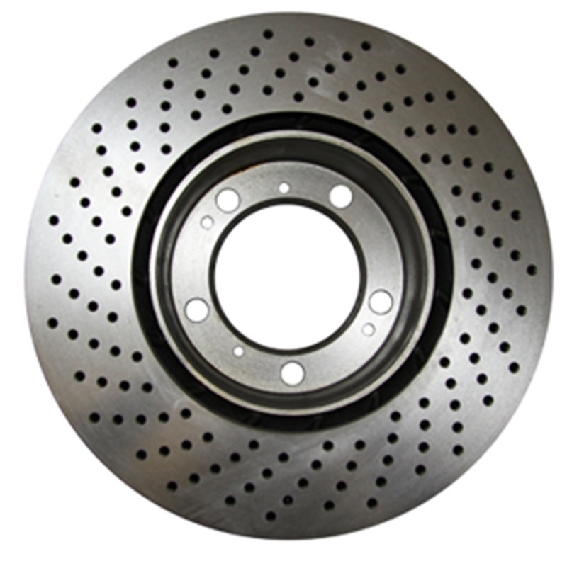 Hyundai Tiburon Brake Rotor (2) - Front - EBC - Ultimax Slotted Rotors - Cross Drilled - `07-`09