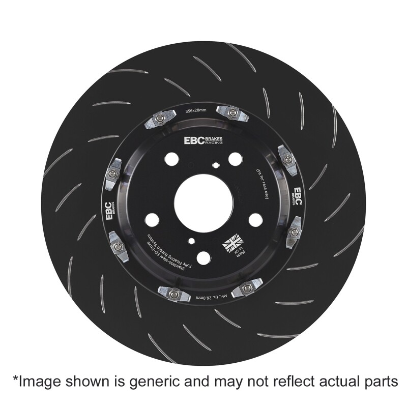 Aston Martin DB9 Brake Rotor (1) - Front - EBC - 2-Piece SG Racing - `03-`12
