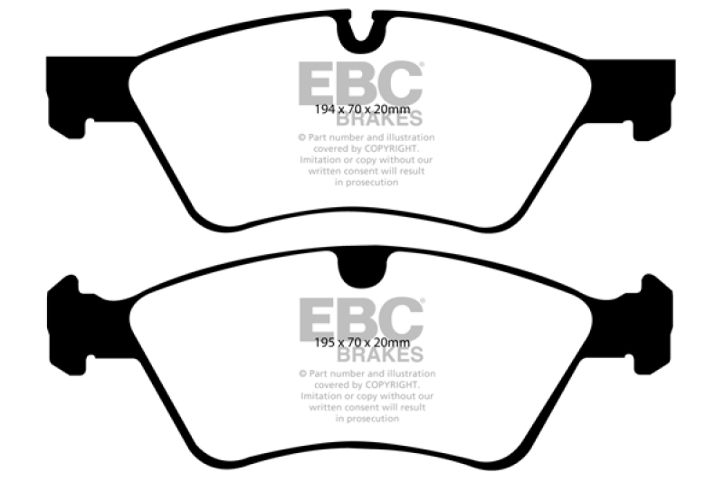 Mercedes-Benz E500 Brake Pads - Front - EBC - Ultimax2 - 2006