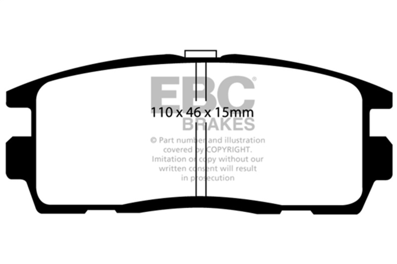 Chevrolet Equinox Brake Pads - Rear - EBC - Ultimax2 - Black - `10-`27