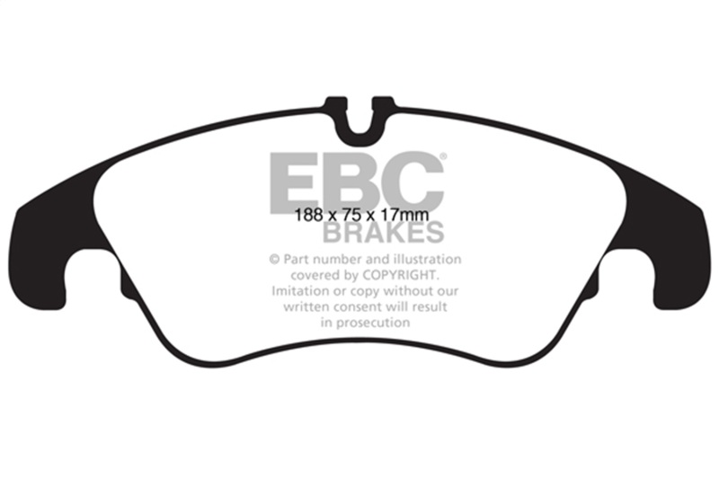 Audi A6 Brake Pads - Front - EBC - Ultimax2 - Black - 2011