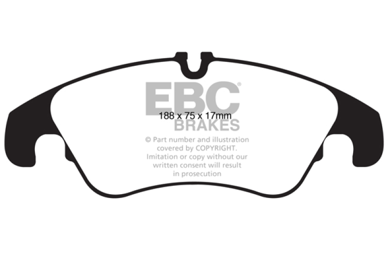Audi A6 Brake Pads - Front - EBC - Ultimax2 - Black - 2011 Audi A6 Brake Pads - Front - EBC - Ultimax2 - Black - 2011