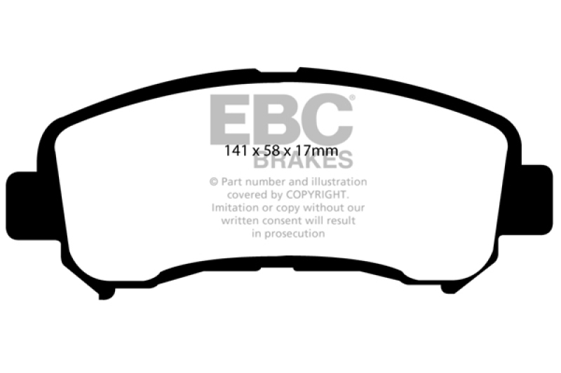 Nissan Juke Brake Pads - Front - EBC - Ultimax2 - `14-`27