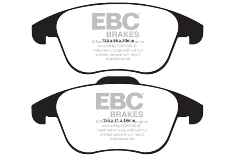 Audi Q3 Brake Pads - Front - EBC - Ultimax2 - `15-`27