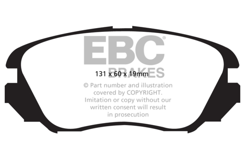 Buick Allure Brake Pads - Front - EBC - Ultimax2 - Black - `10-`27