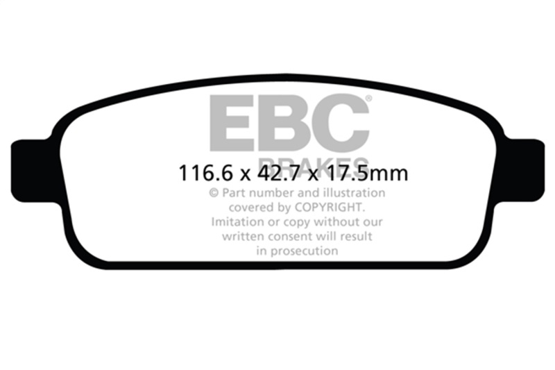 Buick Encore Brake Pads - Rear - EBC - Ultimax2 - `13-`27