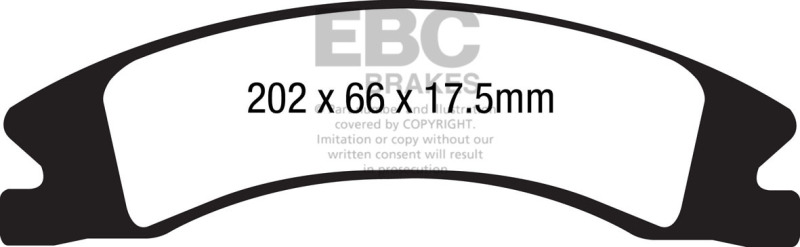 Cadillac Escalade Brake Pads - Front - EBC - Ultimax2 - `15-`27