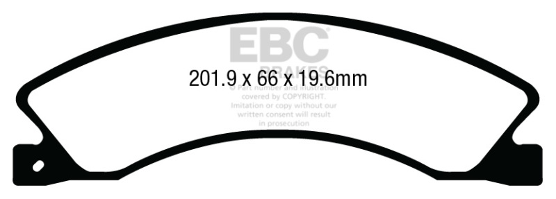 Nissan NV 1500 Brake Pads - Rear - EBC - Ultimax2 - `12-`27