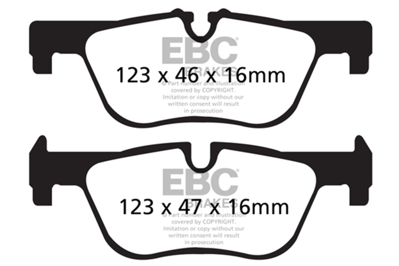 BMW 2 Series Brake Pads - Rear - EBC - Ultimax2 - `14-`27