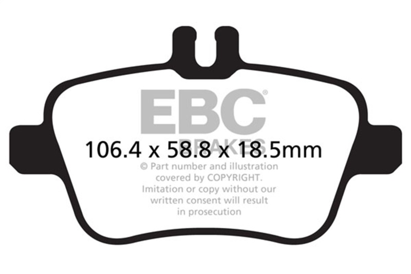 Mercedes-Benz CLA250 Brake Pads - Rear - EBC - Ultimax2 - `13-`27