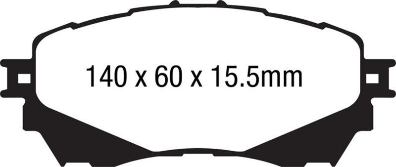 Mazda 6 Brake Pad Sets - Front - EBC - Ultimax2 - Black - `14-`27