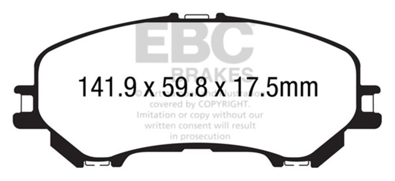 Nissan Rogue Brake Pads - Front - EBC - Ultimax2 - `14-`27