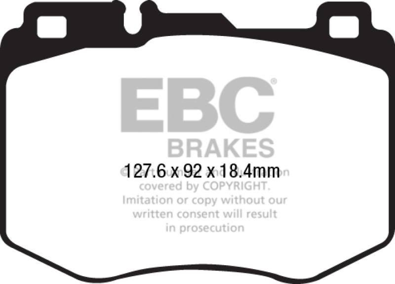 Mercedes-Benz GLC300 Brake Pads - Front - EBC - Ultimax2 - Black - `16-`27