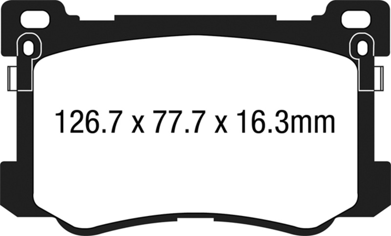 Hyundai Genesis Brake Pads - Front - EBC - Ultimax2 - `15-`27