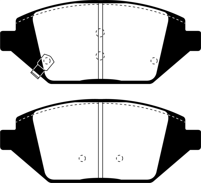 Chevrolet Spark Brake Pads - Front - EBC - Ultimax2 - `16-`27