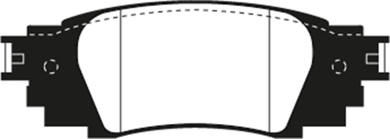 Lexus RX350 Brake Pads - Rear - EBC - Ultimax2 - Black - `16-`27