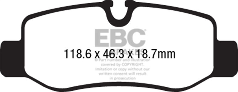 Mercedes-Benz Metris Brake Pads - Rear - EBC - Ultimax OEM Replacement - `16-`27