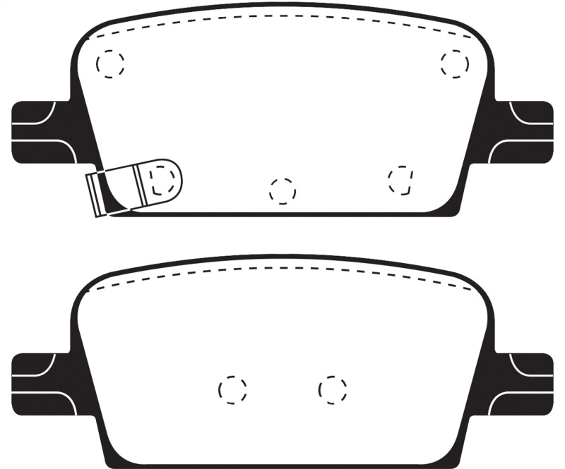 Chevrolet Malibu Brake Pads - Rear - EBC - Ultimax2 - Black - `16-`27