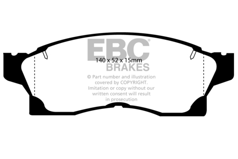 Mercedes-Benz E300 Brake Pads - Rear - EBC - Ultimax - `17-`27