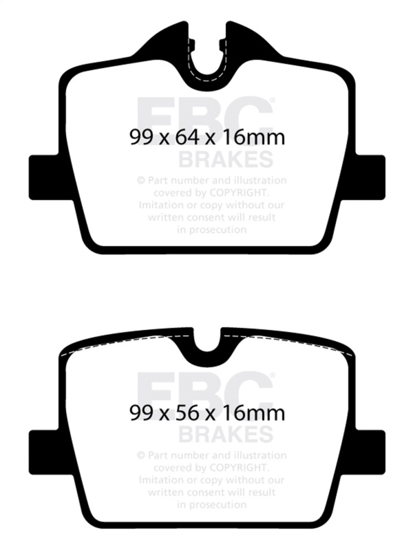 BMW Z4 Brake Pads - Rear - EBC - Ultimax - `19-`27