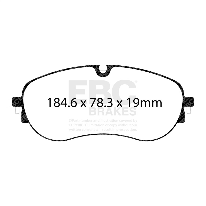 Audi Q4 e-tron Brake Pads - Front - EBC - Ultimax - Black - `21-`27