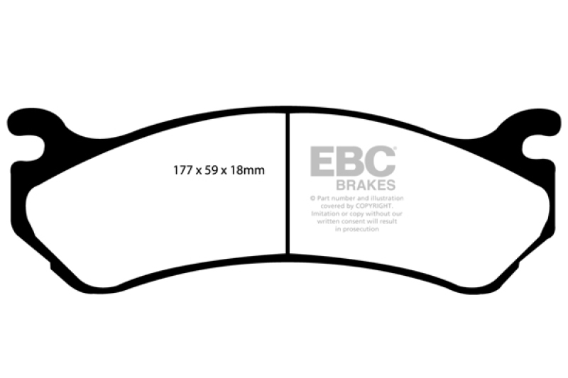 Cadillac Escalade Brake Pads - Front - EBC - Ultimax2 - 2002 Cadillac Escalade Brake Pads - Front - EBC - Ultimax2 - 2002