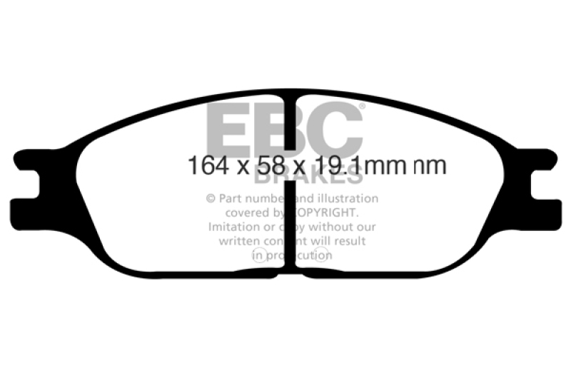 Ford Windstar Brake Pads - Front - EBC - Ultimax2 - `99-`00