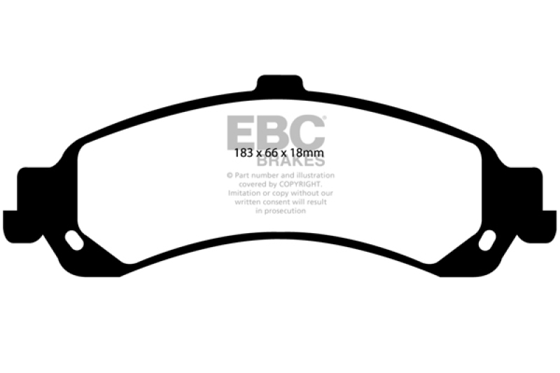 Cadillac Escalade Brake Pads - Rear - EBC - Ultimax2 - 2002