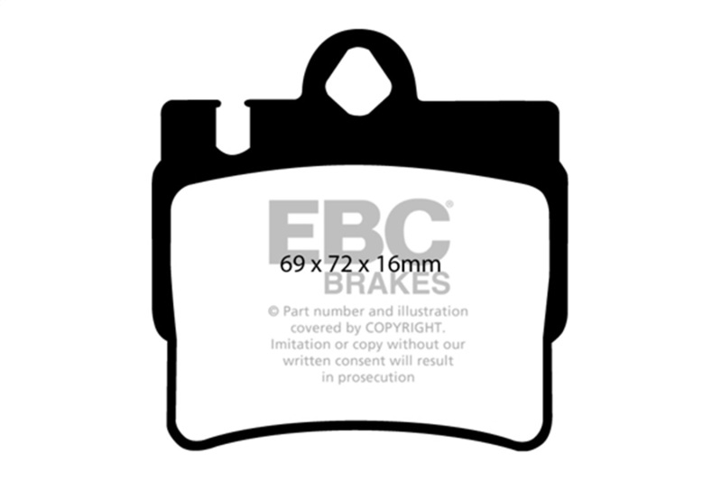 Mercedes-Benz CL55 AMG Brake Pads - Rear - EBC - Ultimax2 - Black - `01-`02