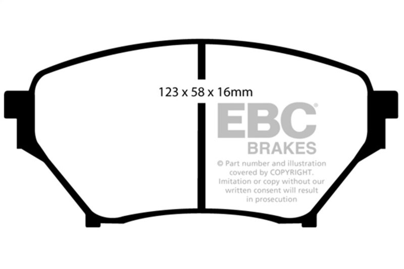 Mazda Miata MX5 Brake Pads - Front - EBC - Ultimax2 - `01-`03