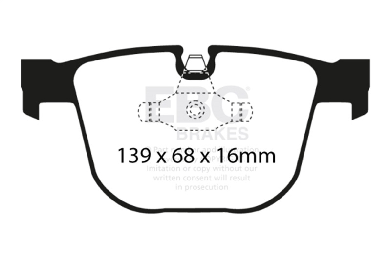 BMW M3 Brake Pads - Rear - EBC - Ultimax2 - `08-`10