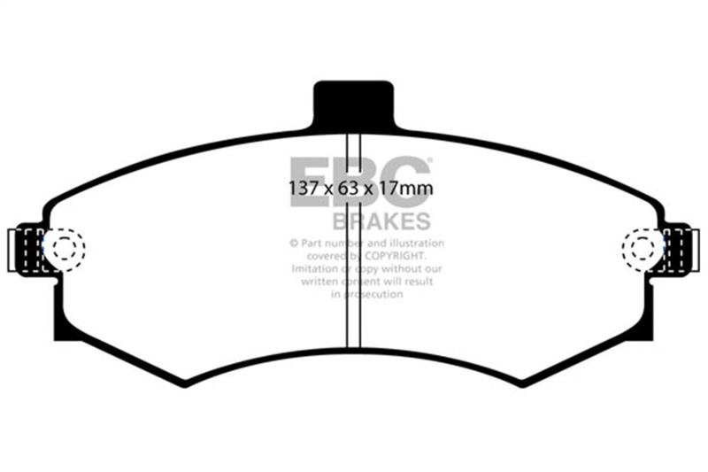 Hyundai Elantra Brake Pads - Front - EBC - Ultimax2 - `02-`06