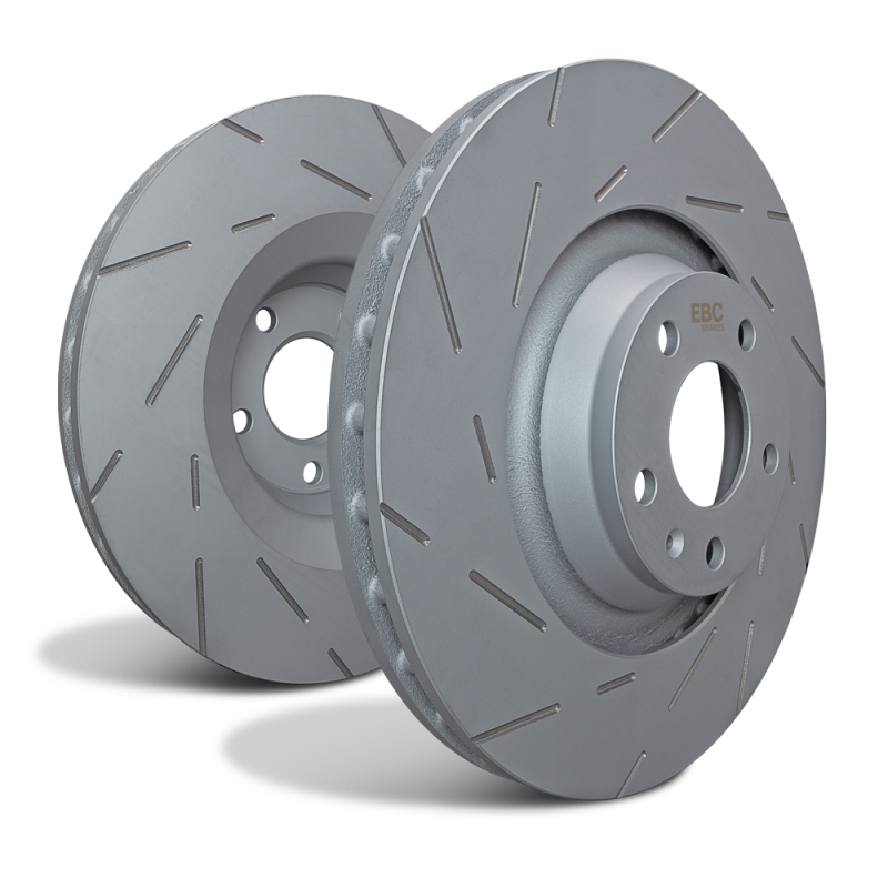 Mercedes-Benz C250 Brake Rotors (2) - Front - EBC - USR Series Sport Slotted - `12-`14